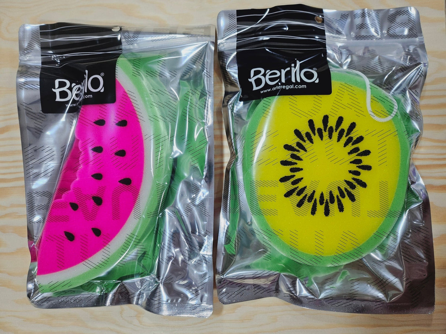 Esponja de baño fruta grande