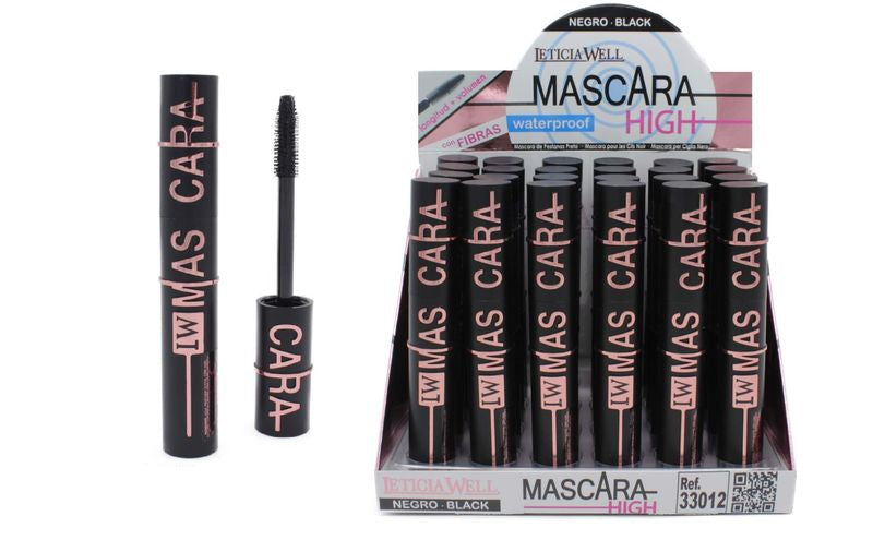 MASCARA DE PESTAÑAS WATERPROOF CON FIBRAS EXTRA VOLUMEN Y LONGITUD | Leticia Well