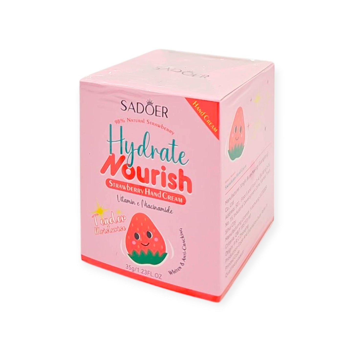 Crema de Manos Hidratante Fresa Vitamina E