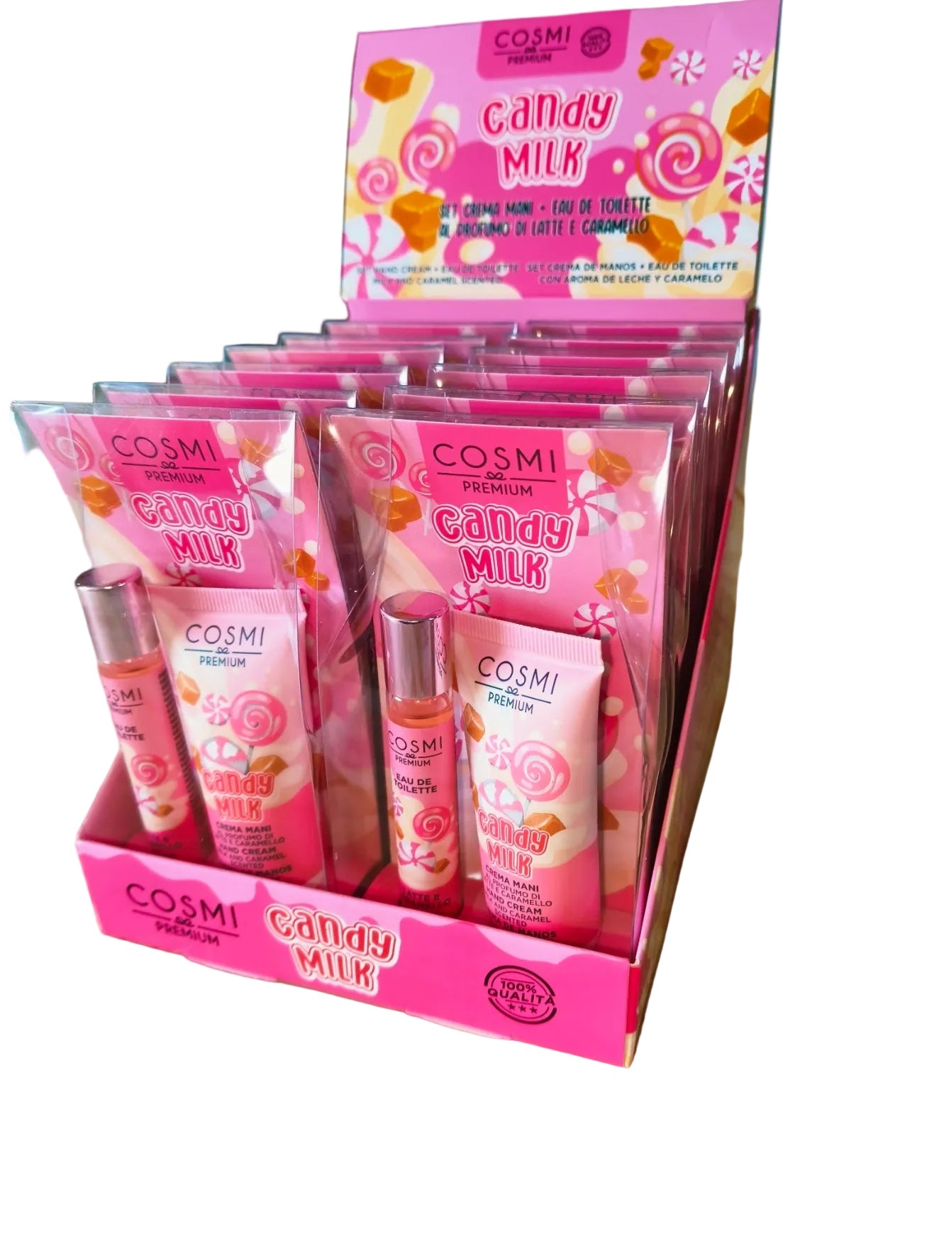 Set crema + mini Perfume Leche y Caramelo