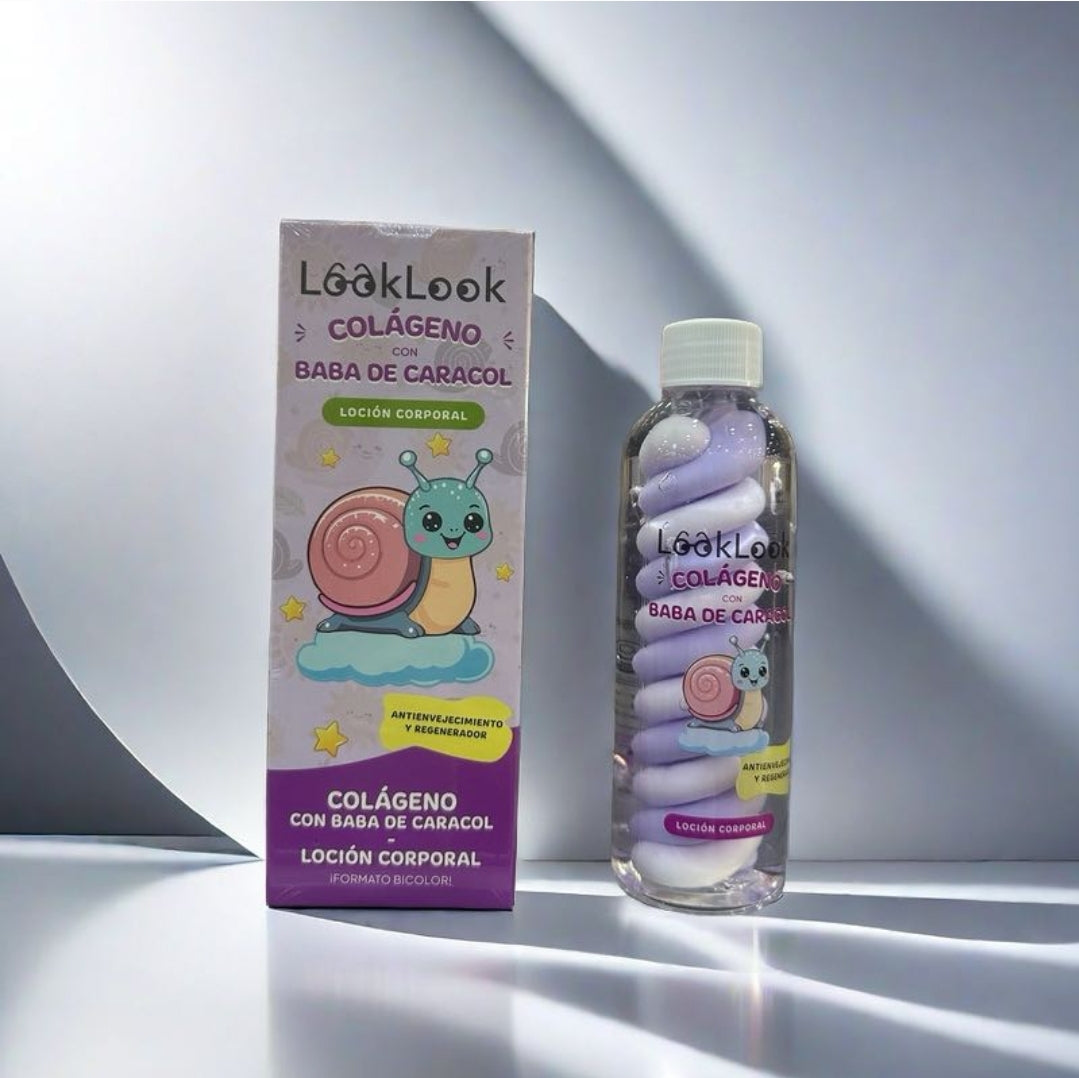 Loción corporal Bicolor BABA DE CARACOL – LOOK LOOK