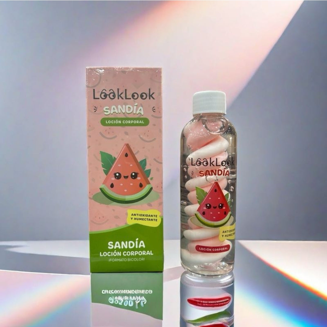 Loción corporal Bicolor SANDÍA – LOOK LOOK