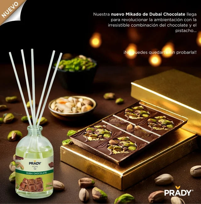 CHOCOLATE DUBAI AMBIENTADOR MIKADO - PRADY