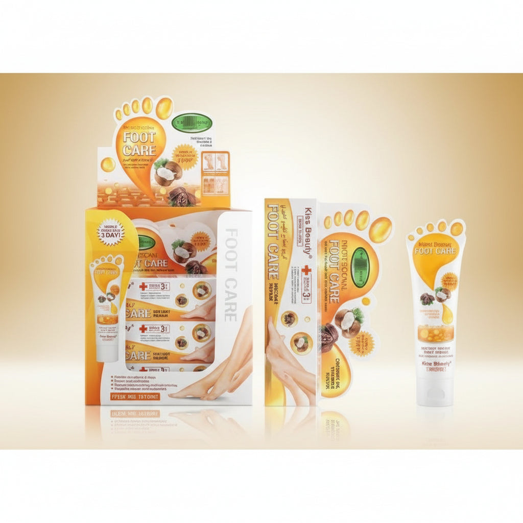 CREMA PIES REPARADORA ACEITE COCO VITAMINA E - KISS BEAUTY