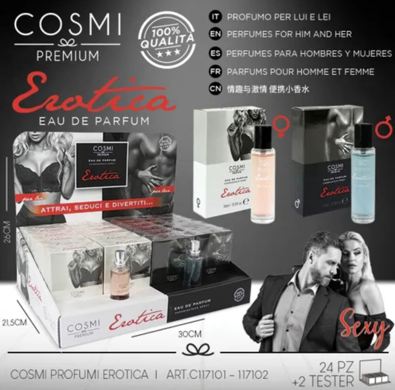 Perfume con feromonas Erotica Cosmi