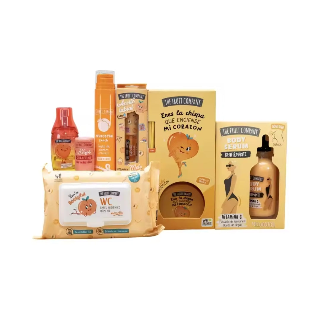 CAJA BEAUTY MELOCOTÓN Productos de cosmética y hogar The fruit Company