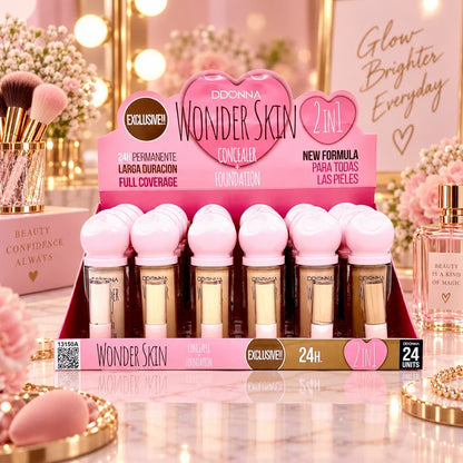 Base de Maquillaje y Corrector Wonder Skin 2en1 - D'Donna