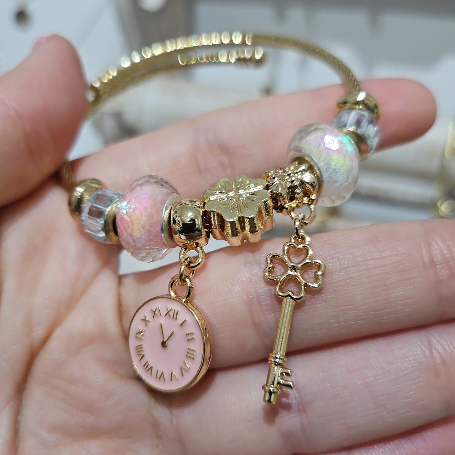 PULSERA CHARMS RELOJ CENICIENTA INSPIRACIÓN P