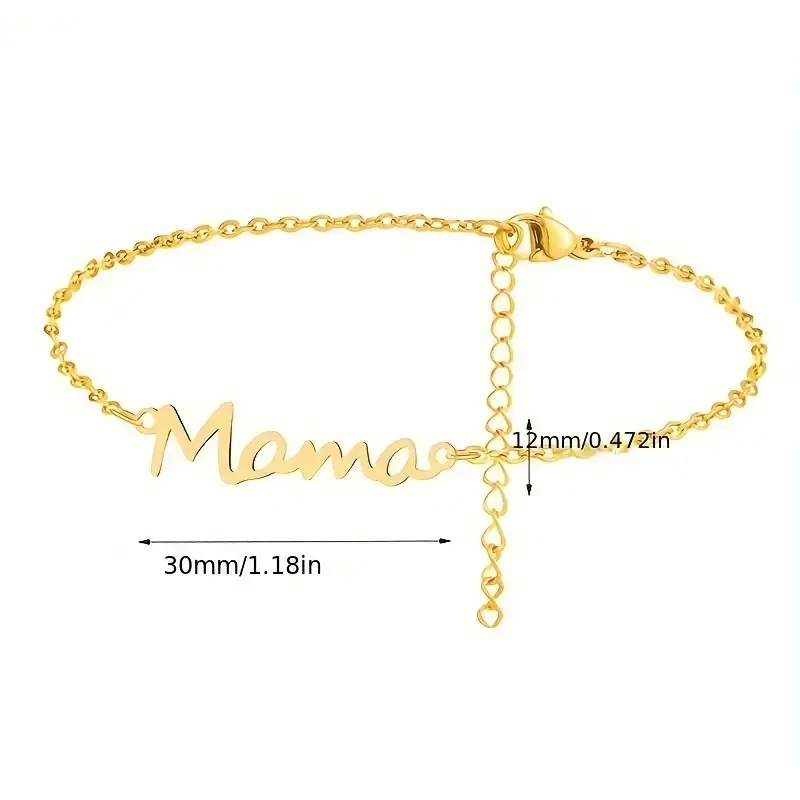 JOYERÍA MAMÁ - collar y pulsera mama - REGALO ESPECIAL DIA DE LA MADRE - ORO O PLATA