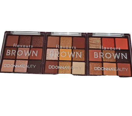 PALETA DE SOMBRAS FLAVOURS BROWN - DDONNA