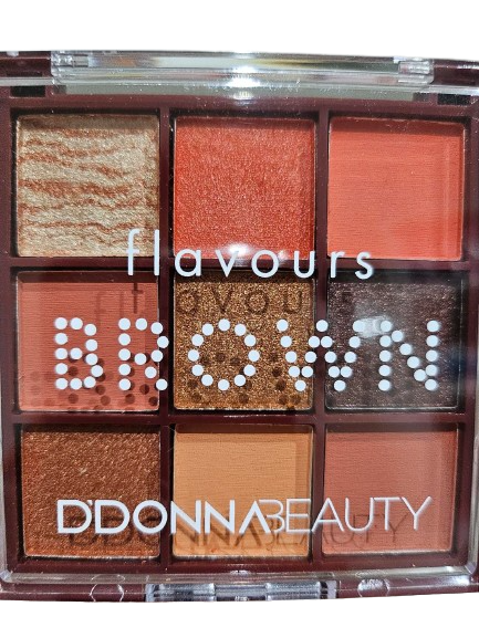 PALETA DE SOMBRAS FLAVOURS BROWN - DDONNA