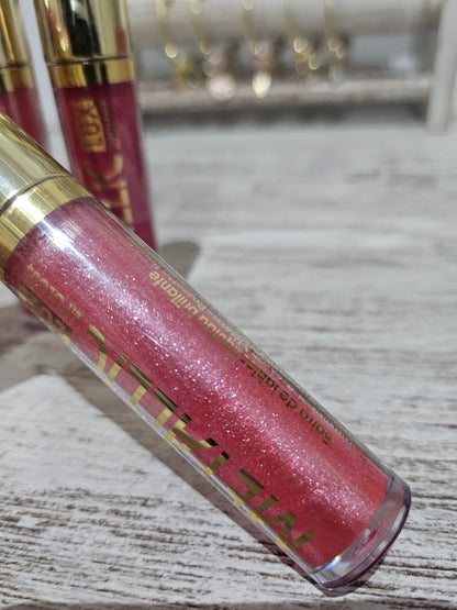 LIPGLOSS METALIC SUPER BRILLANTE CON GLITTER - LETICIA WELL