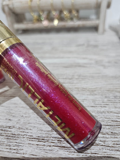 LIPGLOSS METALIC SUPER BRILLANTE CON GLITTER - LETICIA WELL