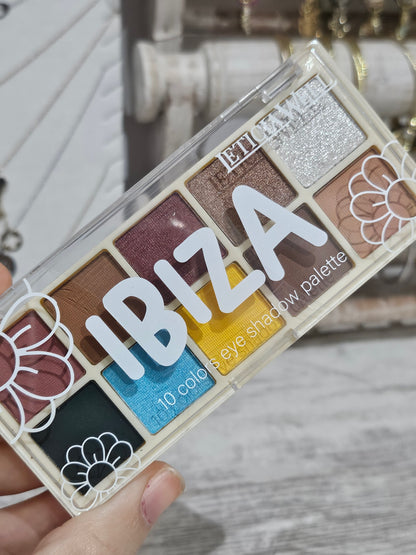 PALETA DE SOMBRAS DE OJOS IBIZA 10 COLORES - DDONNA