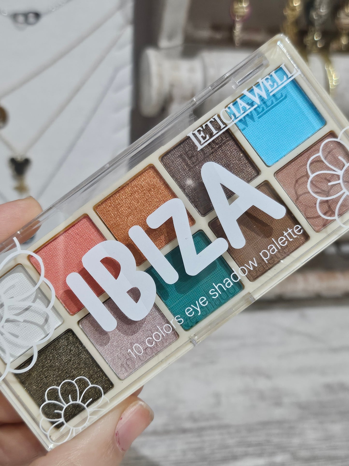 PALETA DE SOMBRAS DE OJOS IBIZA 10 COLORES - DDONNA