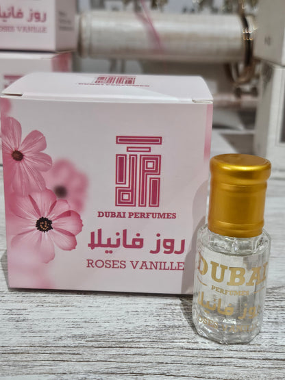 PERFUME INTIMO-ACEITE DE PERFUME ROSAS VAINILLA - DUBAI PERFUMES