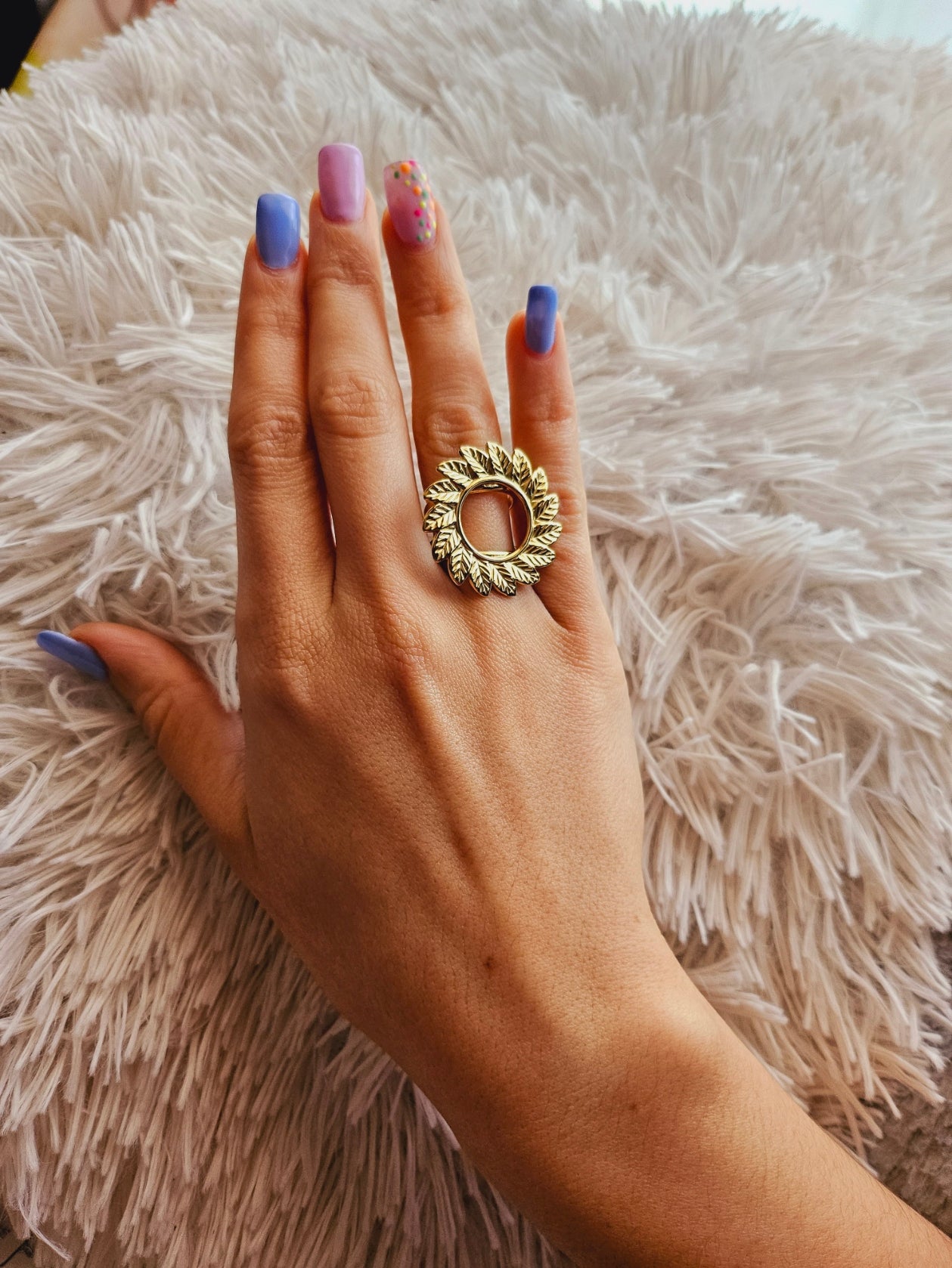 ANILLO SUMMER GOLD - ANILLO ACERO