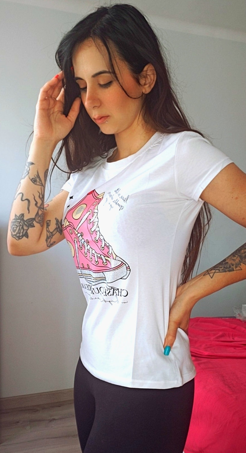 Camiseta de manga corta | Estampado zapatillas