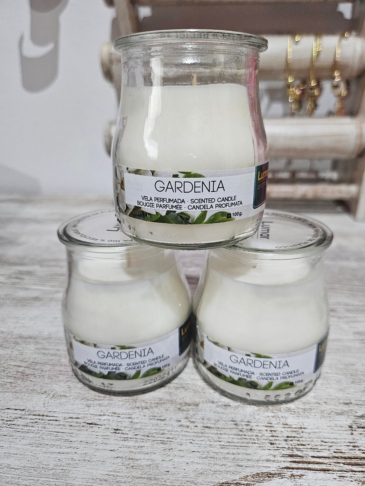 VELA AROMATICA JARDÍN DE GARDENIAS - 100GR