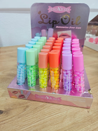 Aceite Labial Dulce Roll-On Bolitas Neón