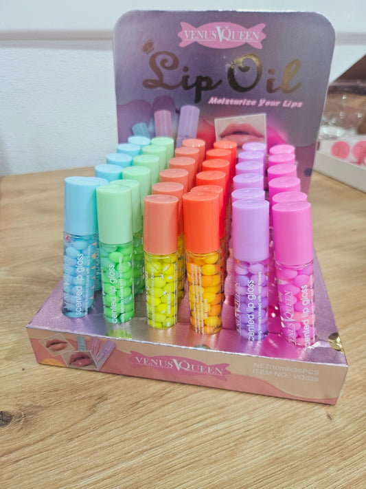 Aceite Labial Dulce Roll-On Bolitas Neón