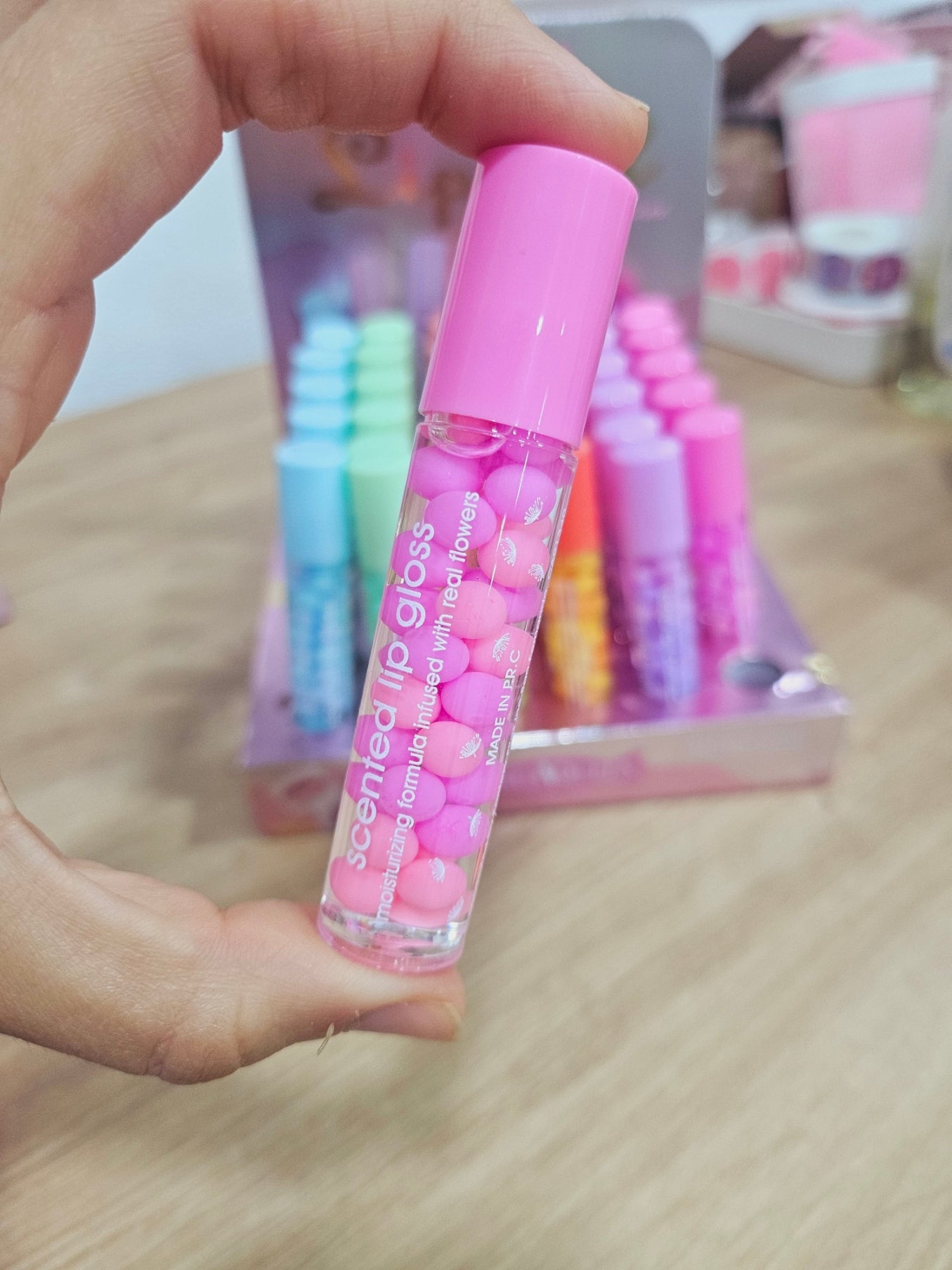 Aceite Labial Dulce Roll-On Bolitas Neón