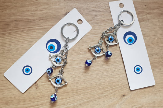 Llavero Amuleto Doble Ojo Turco
