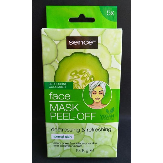 MASCARILLA FACIAL RELAJA Y REFRESCA PEPINO PACK5 – SENCE