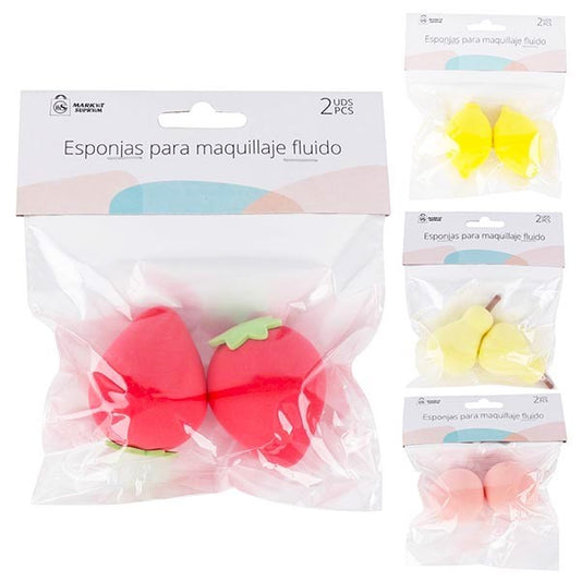 SET 2 ESPONJAS DE MAQUILLAJE FRUTAS