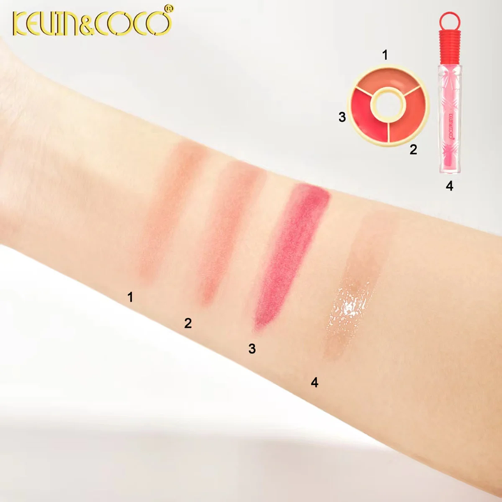 SET Colorete y Brillo Labial MERRY & BRIGHT - KEVIN & COCO