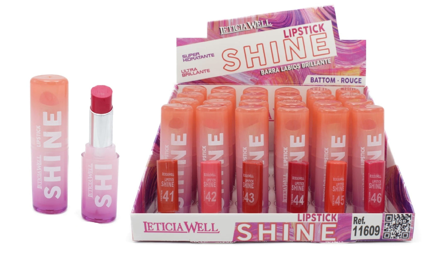 Barra de Labios Shine - super Hidratante acabado Brillo - LETICIA WELL