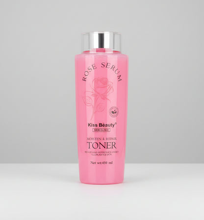 Tonico Facial Agua de Rosas Hidratante Reparador - Kiss Beauty