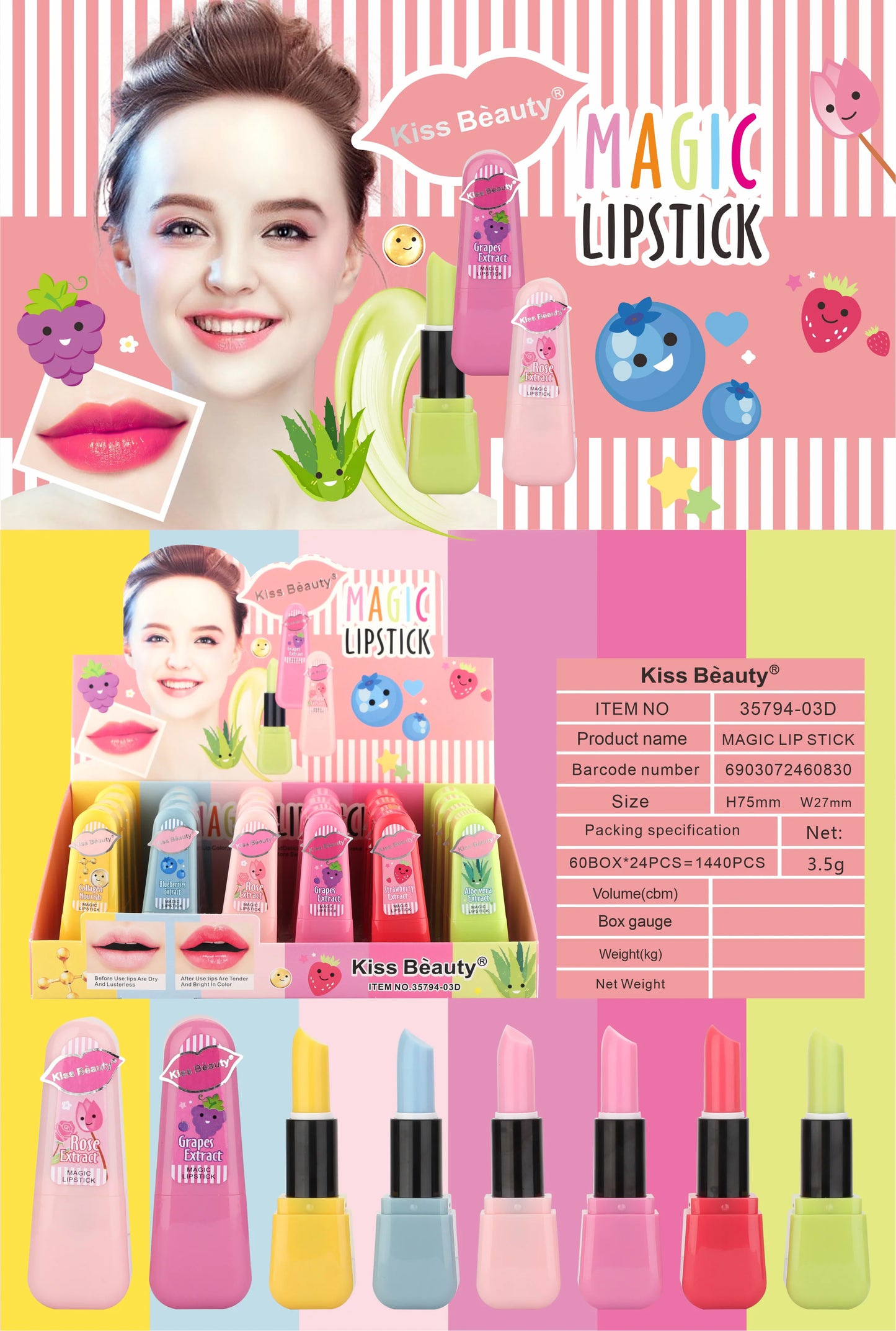 Bálsamo Labial Mágico Perfumado
