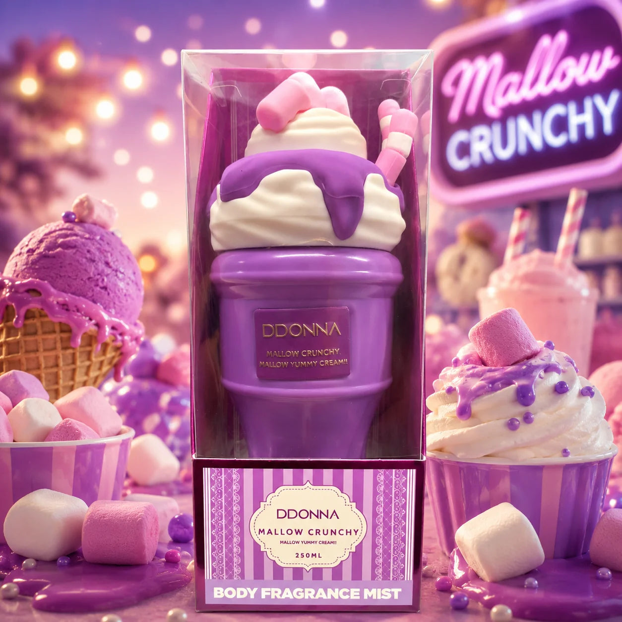 Bruma Helado cuerpo y pelo MALLOW CRUNCHY !! MALLOW YUMMY CREAM 250ml