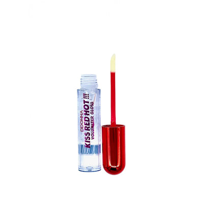 BRILLO DE LABIOS EFECTO PICANTE Y VOLUMINIZADOR - KISS RED HOT GLOSS OIL VOLUMIZER - DDONNA