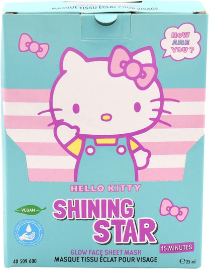 HELLO KITTY MASCARILLA FACIAL ILUMINADORA - GLOW FACE SHEET MASK - HELLO KITTY