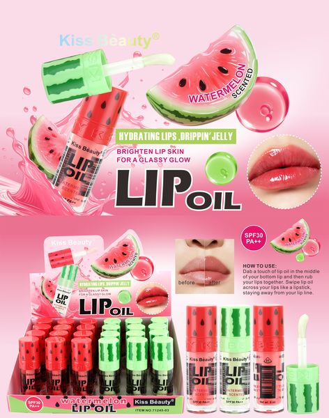 Aceite Labial Sandía – Efecto Volumen, SPF 30 PA++