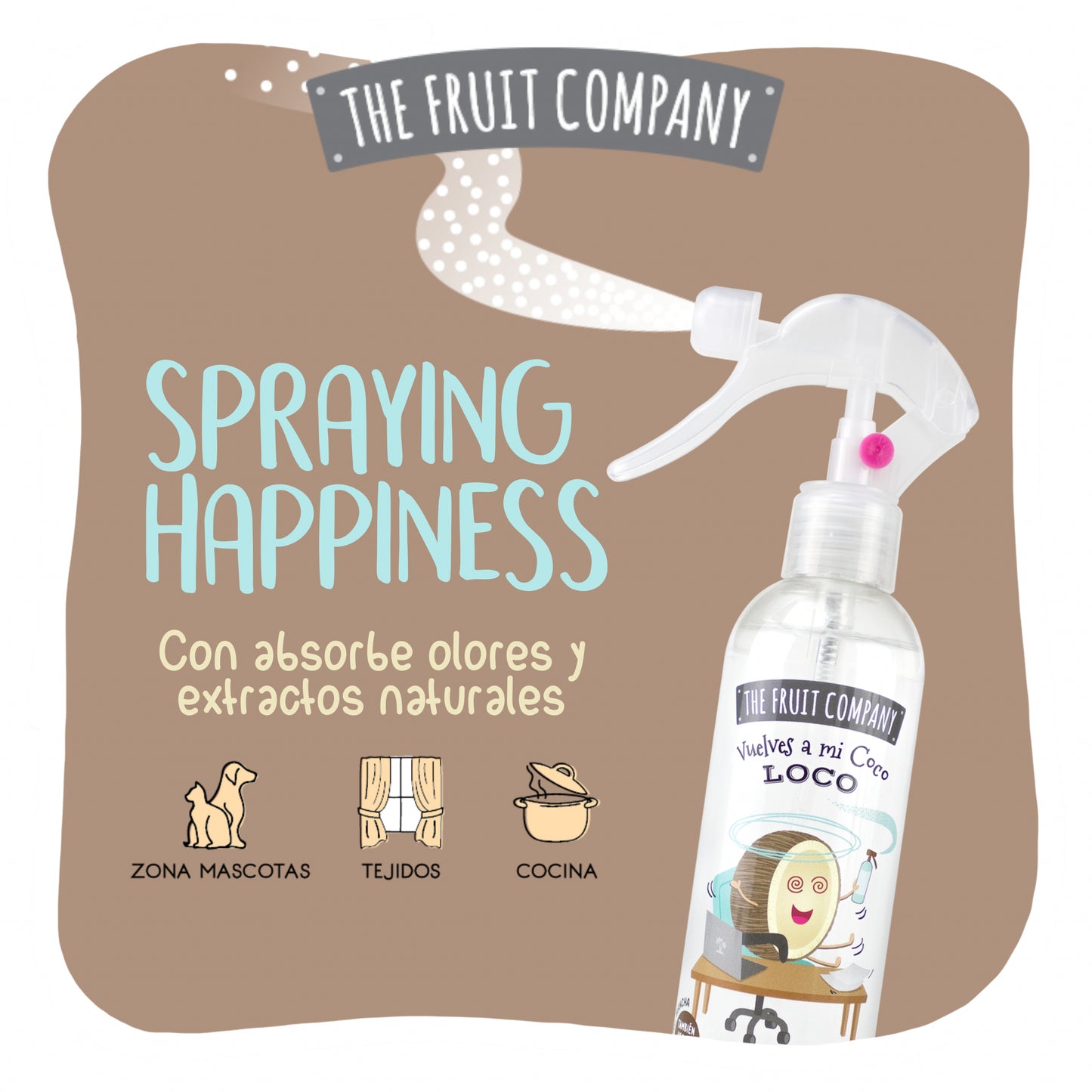 SPRAY AMBIENTADOR COCO MULTIUSOS - The Fruit Company