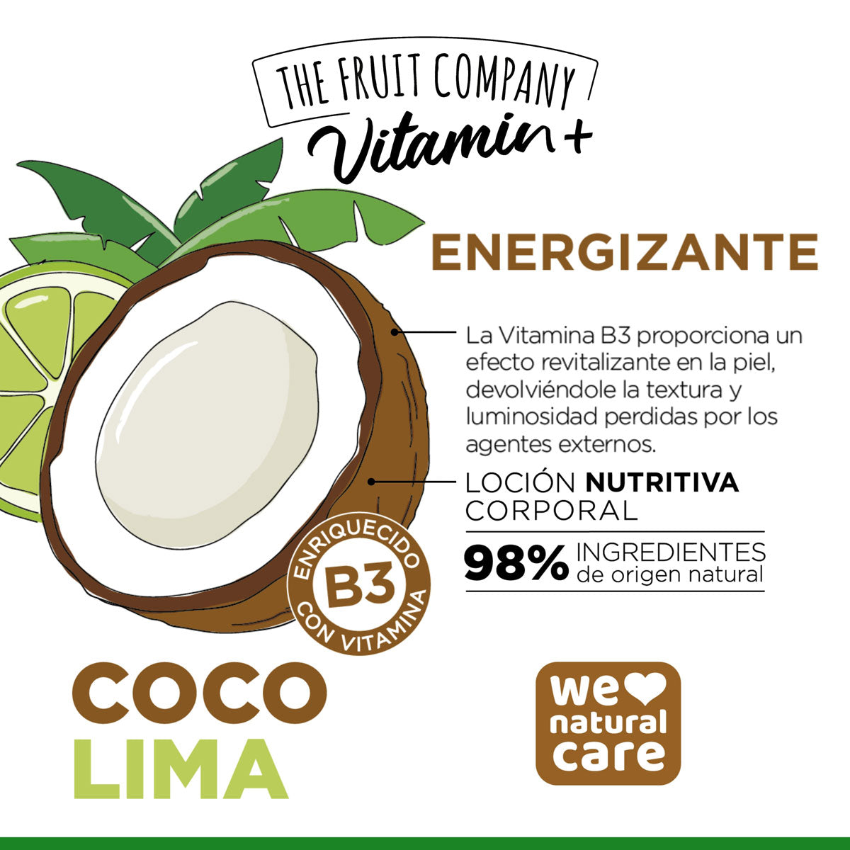 Loción Corporal Coco-Lima Vitamin+ 200 ml - The Fruit Company