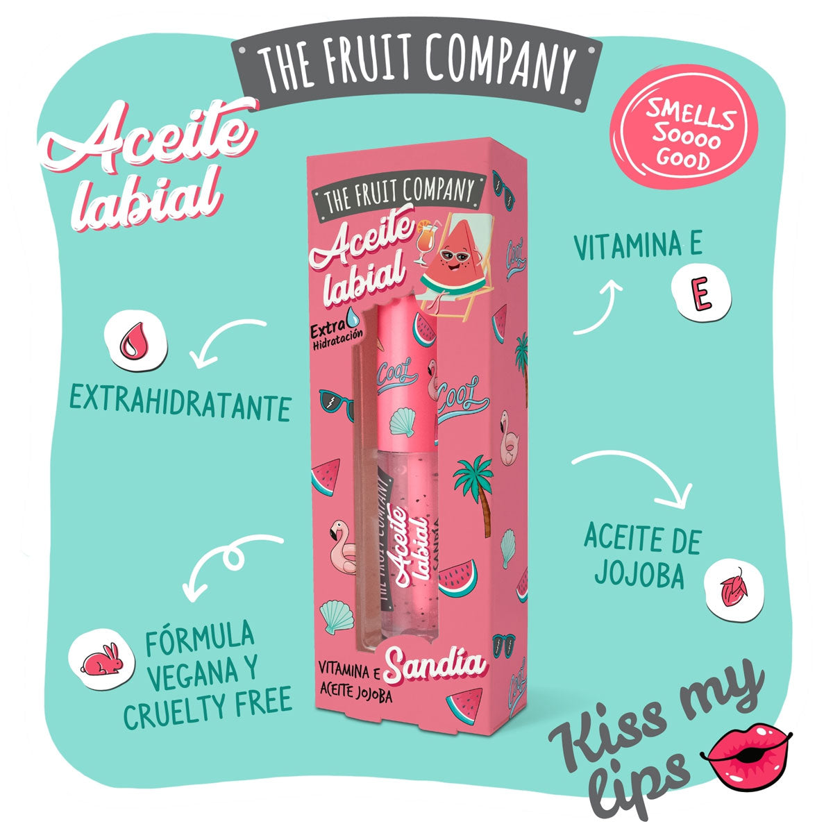 Aceite Labial Sandía - THE FRUIT COMPANY