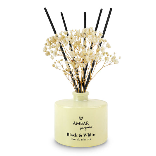 Ambientador Mikado Flor de Mimosa Black & White 40 ml – AMBAR