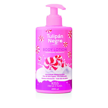 Body Lotion Tulipán Negro Fresa y Nata 400 ml