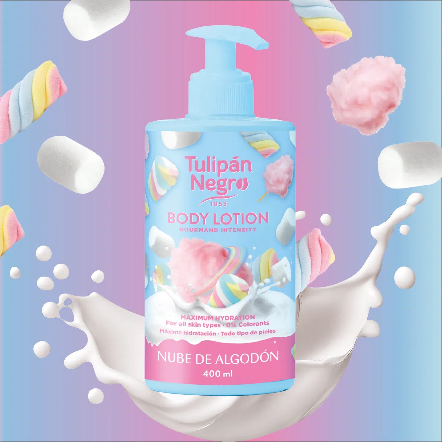 Body Lotion Tulipán Negro Nube de Algodón 400 ml