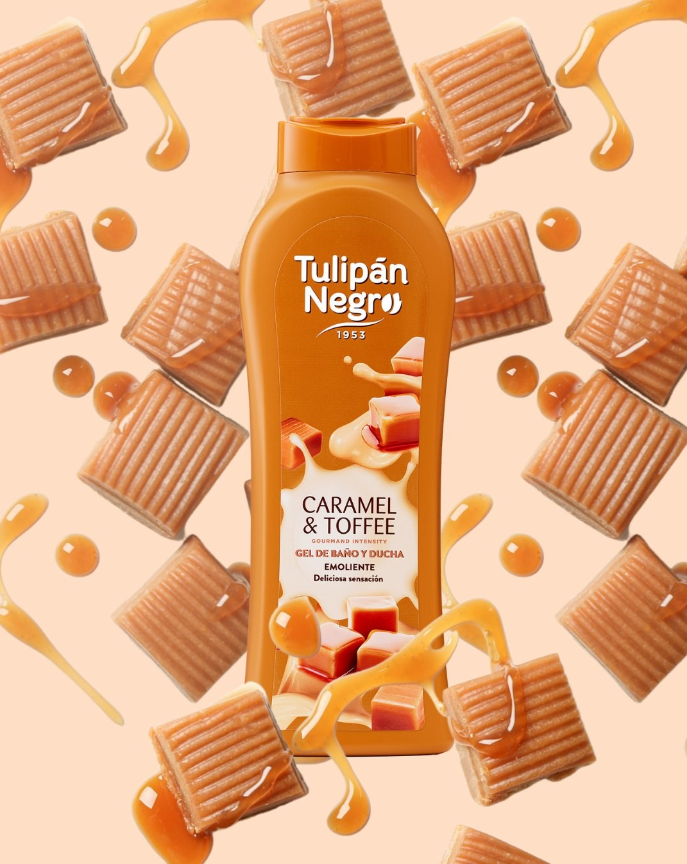 Gel de baño Tulipán Negro Caramel & Toffee 650 ml