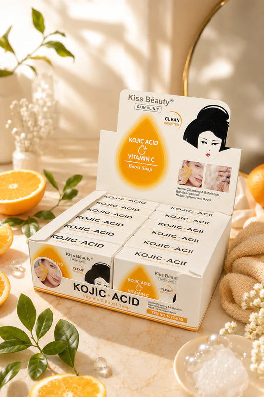 Pastilla jabón Vitamina C Acid Kojic Koreano
