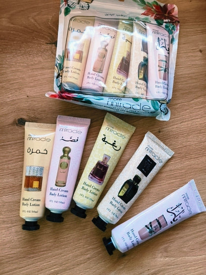 SET Regalo 5 Cremas de Manos Perfumes Árabes