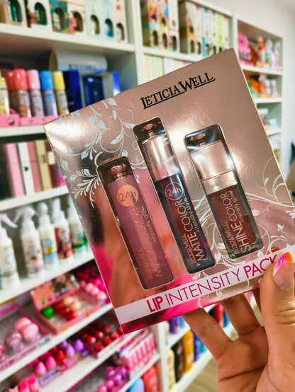 Set Labiales Inspiración - Lip Intensity Pack (set de 3 piezas) – LETICIA WELL
