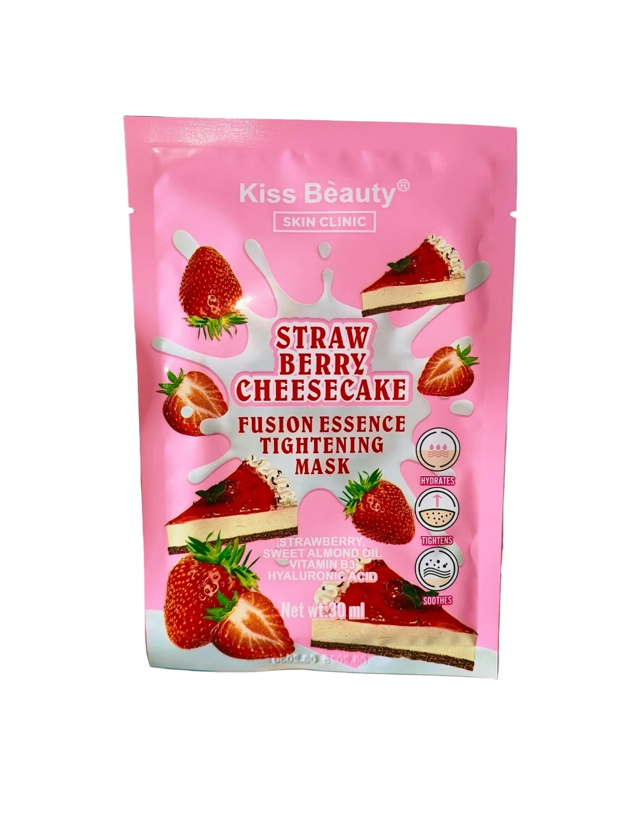 Mascarilla Facial Hidratante Tarta de Queso con Fresas