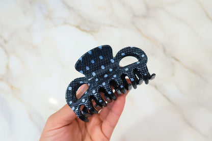 Pinza de Cabello Fuerte Lunares