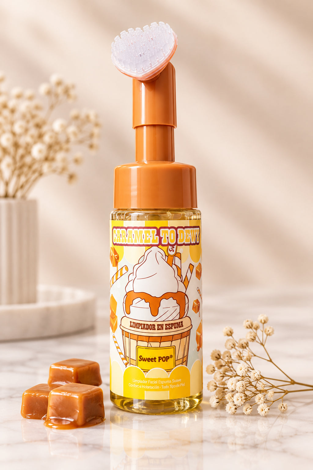 Limpiador Facial en Espuma Pastelitos con Cepillo de Silicona